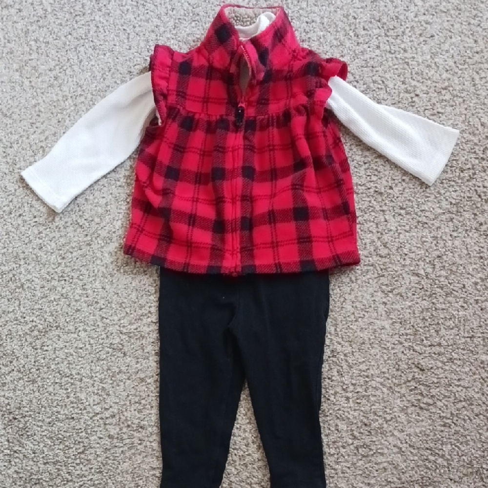 Carter's Toddler Girls 3 Piece Vest Set 18m